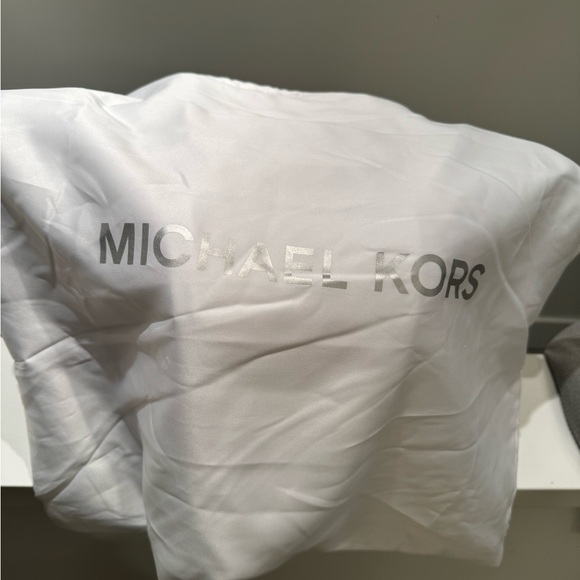 Michael Kors Blue and Gray Monogram Handbag - Picture 2 of 10